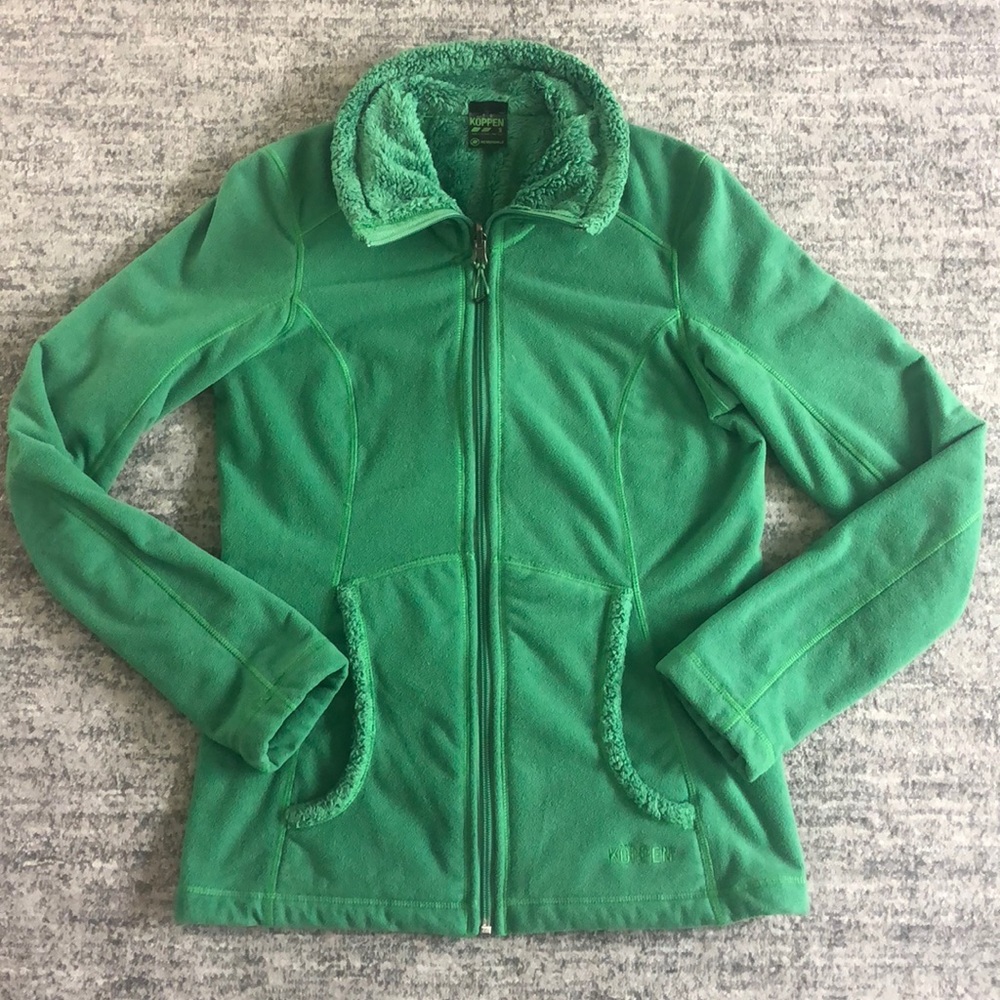 Women’s koppen green fleece jacket